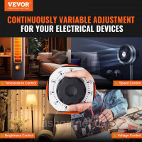 Vevor 675304 500VA Трансформатор змінної напруги 1.7A 0-300V AC Регулятор напруги CE