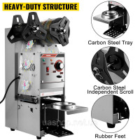 VEVOR Bubble Tea Sealing Machine Напівавтоматична машина для запаювання напоїв