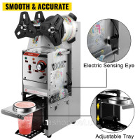 VEVOR Bubble Tea Sealing Machine Напівавтоматична машина для запаювання напоїв