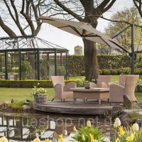 Садовый зонт GardenLine Roma 300x300 см Парасоля PPL-883 300x300cm (сірий)