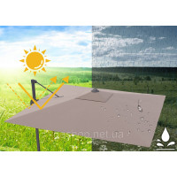 Садовый зонт GardenLine Roma 300x300 см Парасоля PPL-883 300x300cm (сірий)