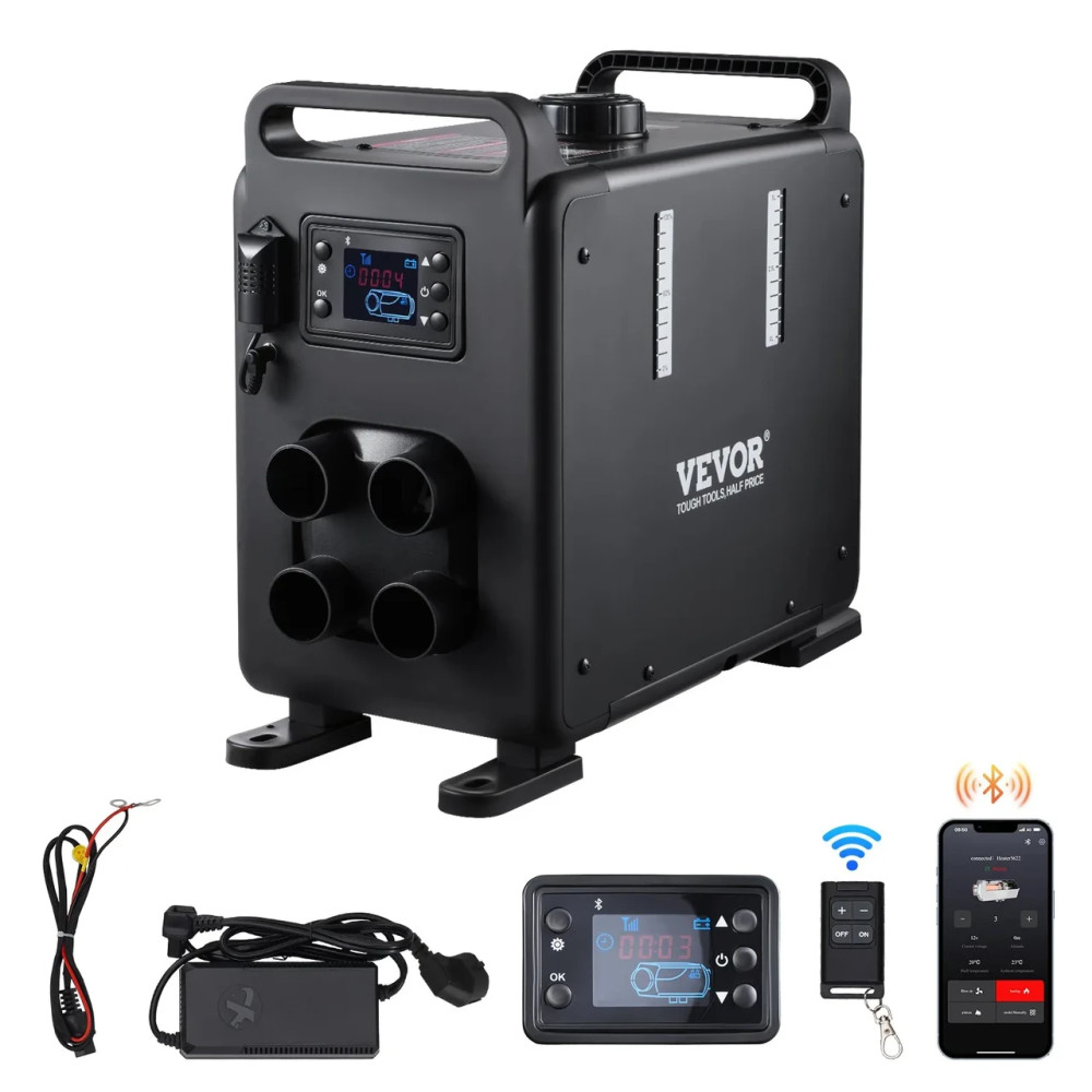 Дизельний повітронагрівач дизельний обігрівач 12V/24V 8kW Bluetooth APP управління Vevor Дизельний повітронагрівач дизельний обігрівач 12V/24V 8kW Bluetooth APP управління Vevor