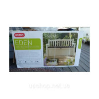 Лавка-ящик для зберігання Keter Eden Garden Bench 265 л бежева