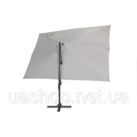 Парасоля садова  Siena 3x4 м Garden Point сірого кольору 738