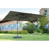 Парасоля садова  Siena 3x4 м Garden Point сірого кольору 738