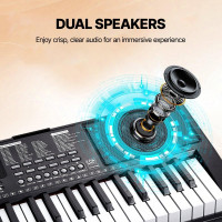 Vevor 775316 Digital 61 Keyboard Електропіаніно Цифрове піаніно 200 ритмів Vevor 775316 Digital 61 Keyboard Електропіаніно Цифрове піаніно 200 ритмів