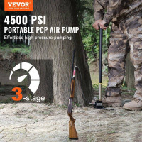 Vevor 775547 Ручний повітряний насос, насос для пневматичної гвинтівки 4500 фунтів на квадратний дюйм,