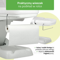 Косметичне крісло Leo PRO 4 з електрорегулюванням, сіре - 3 мотора