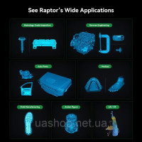3D-сканер CREALITY CR-Scan Raptor (лазерний та інфрачервоний, точність до 0,02 мм)