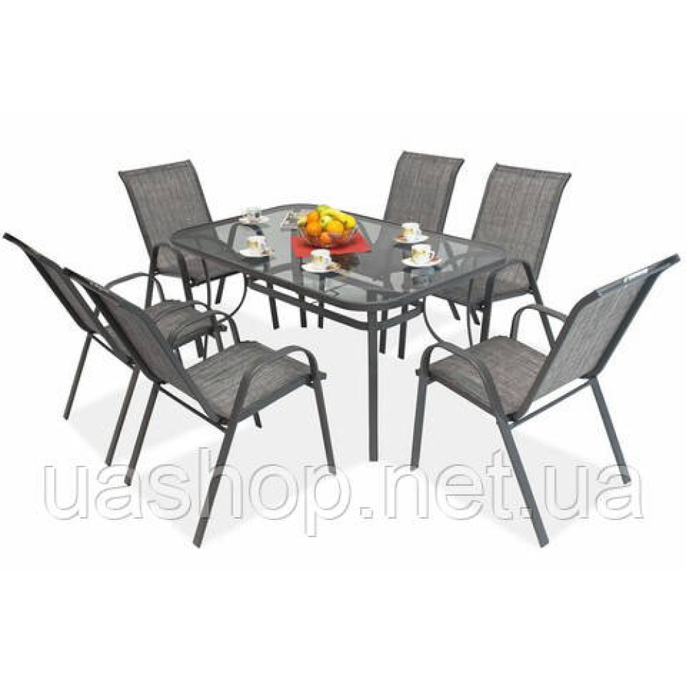 Садові меблі Garden Point Modena Grey на 6 осіб