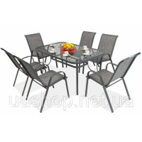 Садові меблі Garden Point Modena Grey на 6 осіб