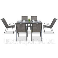 Садові меблі Garden Point Modena Grey на 6 осіб