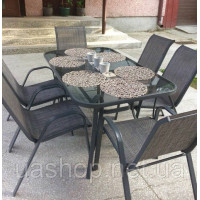 Садові меблі Garden Point Modena Grey на 6 осіб