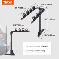 Vevor 980012 4 Стійка для велосипеда з причіпним пристроєм Складна опорна стійка для велосипеда для автомобіля