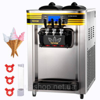 Vevor 981075 Комерційний фризер для м'якого морозива Gastro 2350 Вт Настільний фризер для м'якого морозива