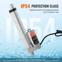 Vevor 982505 1000N Лінійний привід DC 12V Лінійний привід IP54 Електричний лінійний двигун 150мм довжина ходу