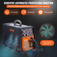 Vevor 983815 MIG/MMA/LIFT TIG 3 в 1 Зварювальний апарат 50-250 А зварювання порошковим дротом (0,8 мм і 1 мм)
