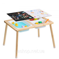 Vevor 984216 Столик Sensory Sand Play Table Activity Table з 3 контейнерами для зберігання