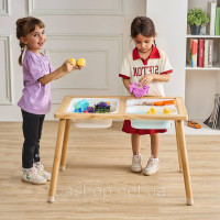 Vevor 984216 Столик Sensory Sand Play Table Activity Table з 3 контейнерами для зберігання