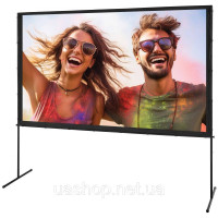 Vevor 984574 Проекційний екран з підставкою 100-дюймовий HD 4K зовнішній проекційний екран для приміщень