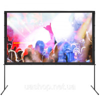 Vevor 984574 Проекційний екран з підставкою 100-дюймовий HD 4K зовнішній проекційний екран для приміщень