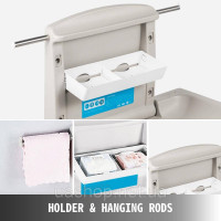 Vevor 984646 85 x 57 x 47 см складаний пеленальний столик для немовлят HDPE для ділових і приватних випадків