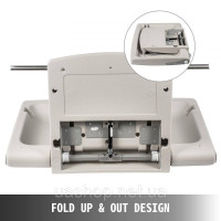 Vevor 984646 85 x 57 x 47 см складаний пеленальний столик для немовлят HDPE для ділових і приватних випадків