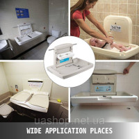 Vevor 984646 85 x 57 x 47 см складаний пеленальний столик для немовлят HDPE для ділових і приватних випадків
