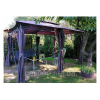Садова альтанка Garden Point Ibiza 3х4м коричнева 60372