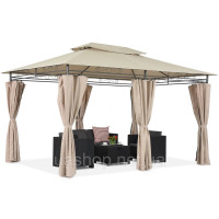Садова альтанка Garden Point Ibiza 3x4м кремова 60022
