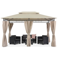 Садова альтанка Garden Point Ibiza 3x4м кремова 60022