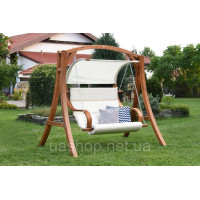 Дерев'яні садові гойдалки Bali Garden Point /GAP093