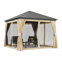 Металева альтанка Sardinia Premium 3x3 Garden Point бежева