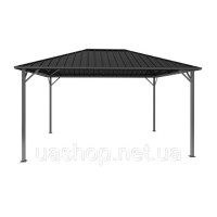 Садова альтанка Itaka 3x4 з москітною сіткою антрацит Garden Point
