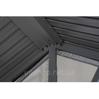 Металева садова альтанка Teramo зі шторами 3x4 Garden Point
