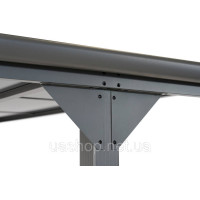 Алюмінієва садова альтанка Lombardia 3x4.3 Garden Point антрацит