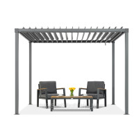 Терасна пергола Garden Point антрацит Madera Premium 3x4m