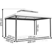 Садова альтанка Valencia cream 3х4 м Garden Point