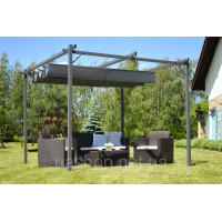 Антрацитова тарасна пергола La Palma 3x3 Garden Point 60018