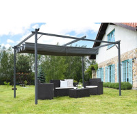 Антрацитова терасна пергола La Palma 3x4 Garden Point