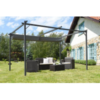 Антрацитова терасна пергола La Palma 3x4 Garden Point