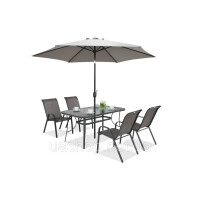 Садова парасолька Perugia ∅3м Garden Point сіра
