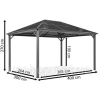Альтанка Milos 3x4 Garden Point