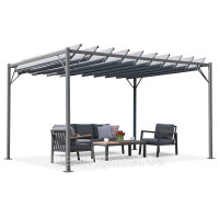 Антрацитова терасна пергола Malaga 3x4m Garden Point