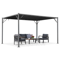 Антрацитова терасна пергола Malaga 3x4m Garden Point