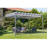 Антрацитова терасна пергола Malaga 3x4m Garden Point