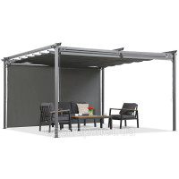 Антрацитна пергола з ролетами La Palma 4x4 m Garden Point