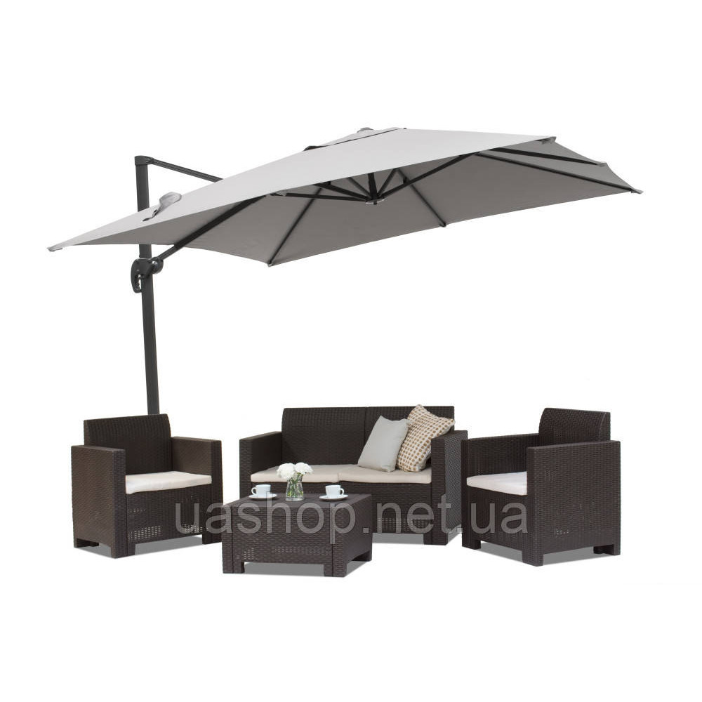 Садова парасолька Garden Point Siena 2,5х2,5 м сіра