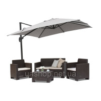 Садова парасолька Garden Point Siena 2,5х2,5 м сіра