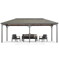 Сіра садова альтанка Milos 3x6 Garden Point